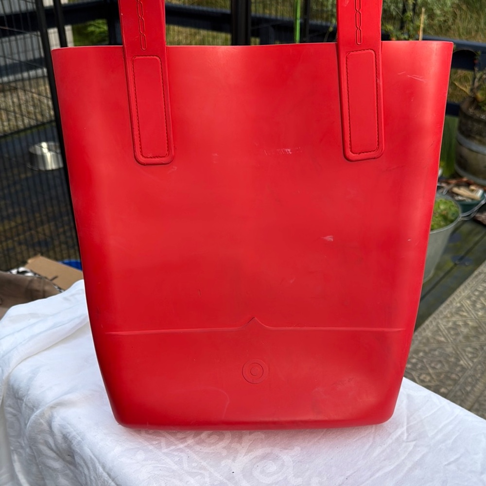Hunter Red Tote Bag Rubber tote - Picture 6 of 8